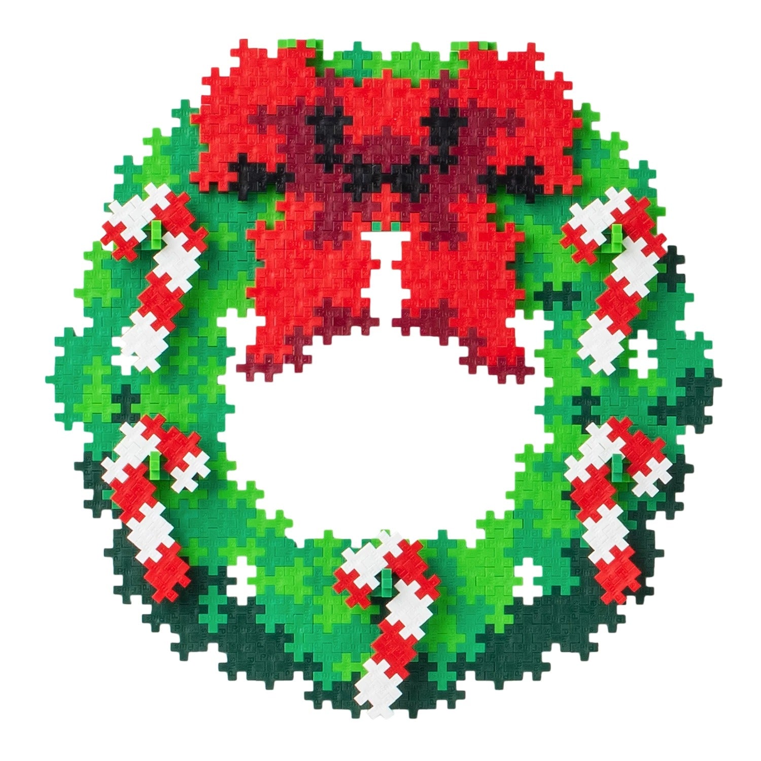PLUS PLUS - Kreativ Bausteine Puzzle Weihnachtskranz 500 Teile