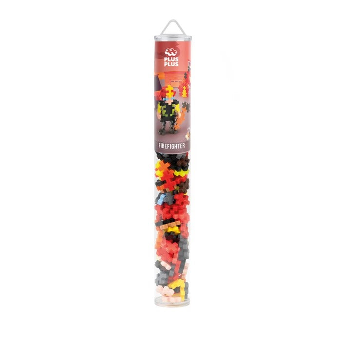 PLUS PLUS - Mini-Bausteine 100 Stück Feuerwehrmann