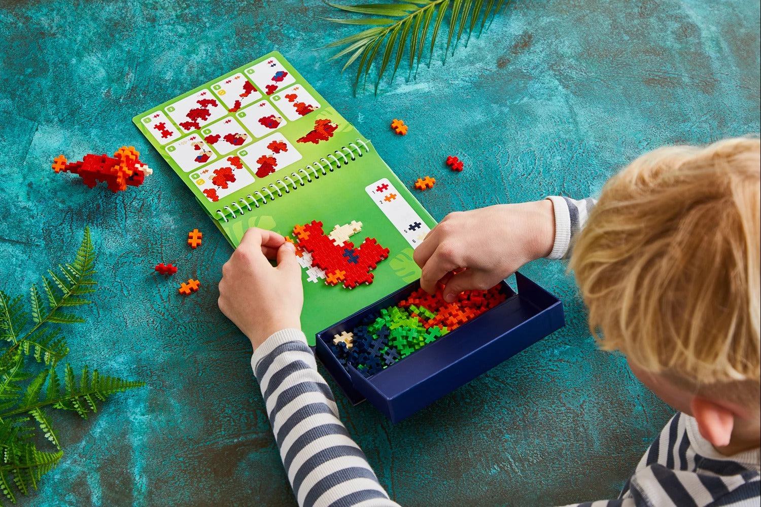 PLUS PLUS - Mini-Bausteine Puzzle Dinosaurier 125 Teile