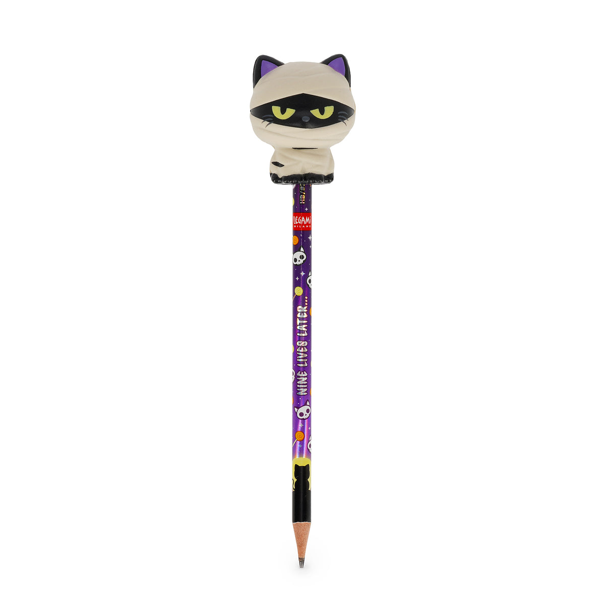 Legami - HALLOWEEN Bleistift mit Squishy Kitty Mummy