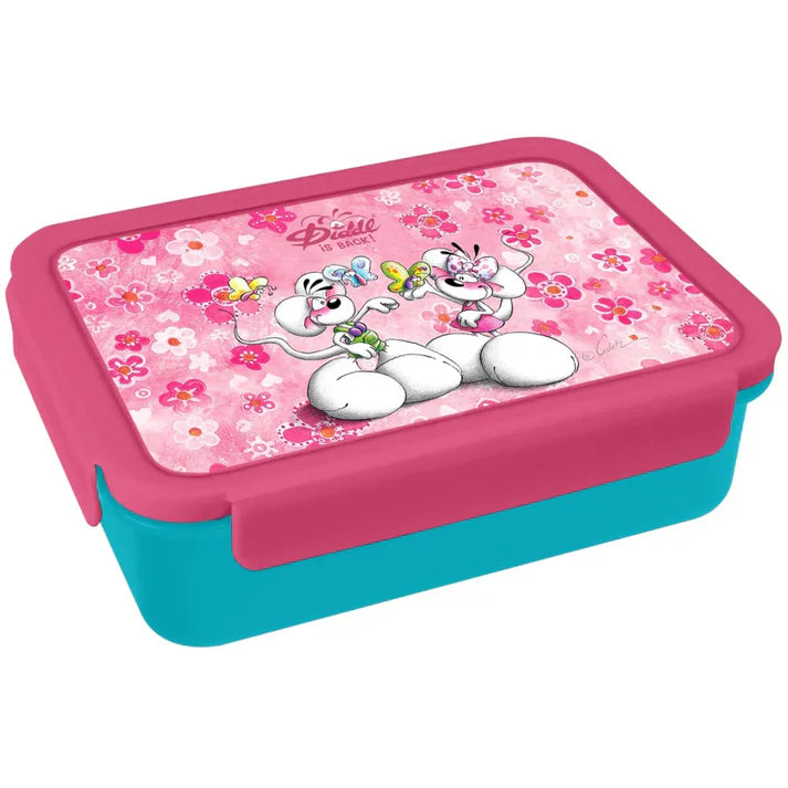 Diddl - Lunchbox mit Fächern rosa 765 ml