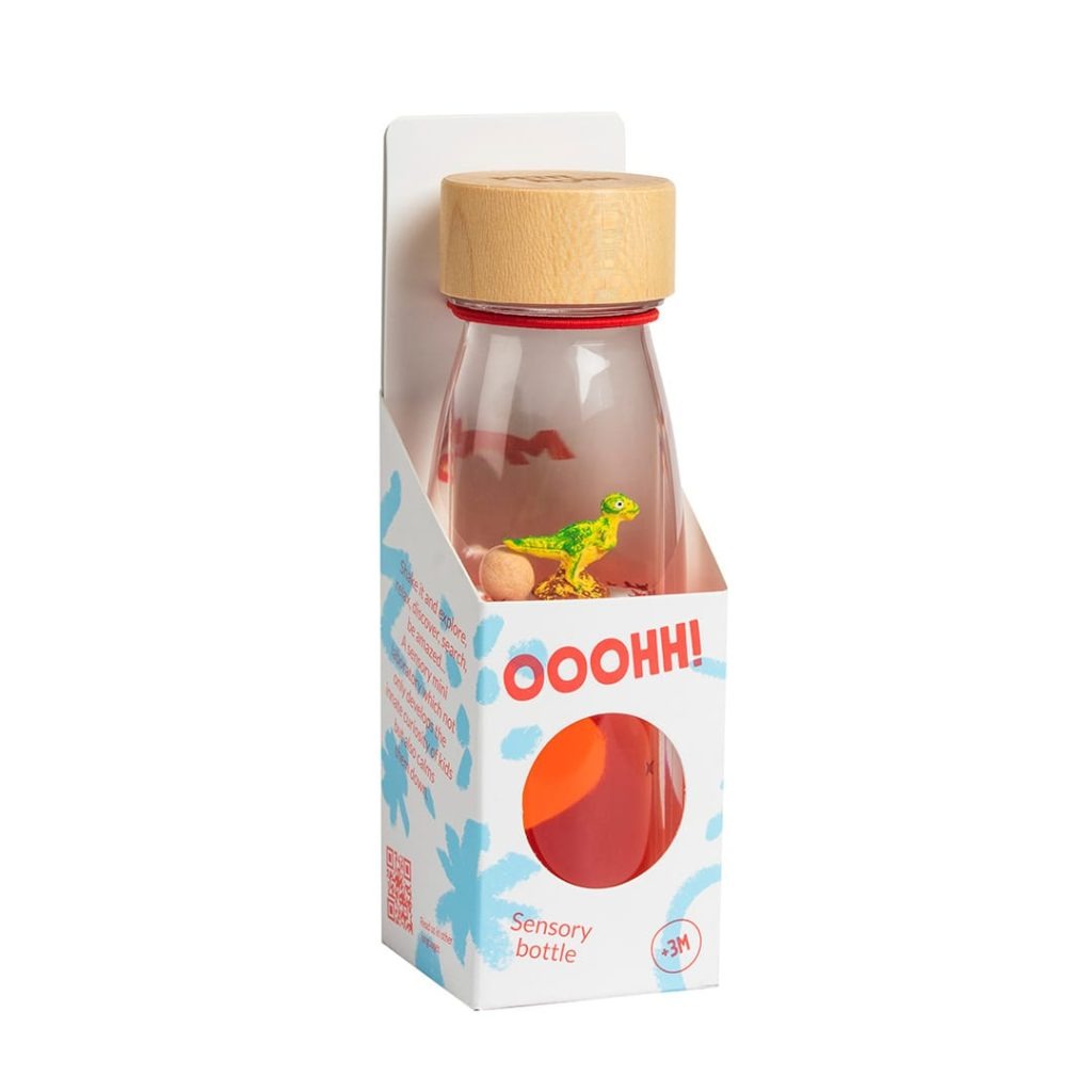 PETIT BOUM - Sensorikspielzeug "Move Bottle T-Rex"