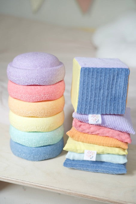 Pit & PLAY - Regenbogenwürfel  Pastell