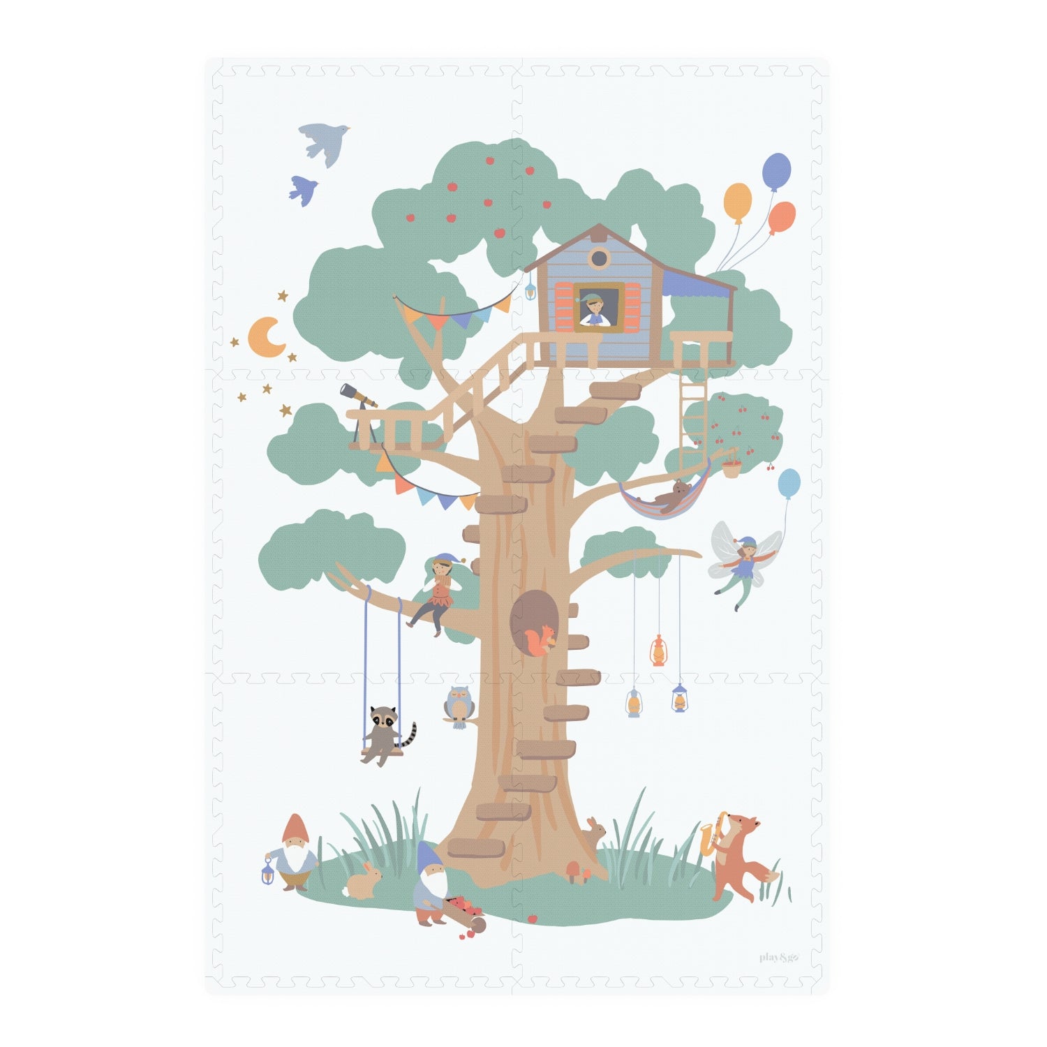 Play&Go - Puzzle-Spielmatte EEVAA 3in1 Treehouse