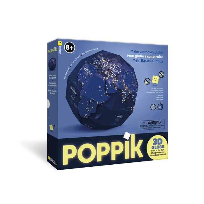 Poppik - Mein Bastel-Globus: Erde bei Nacht