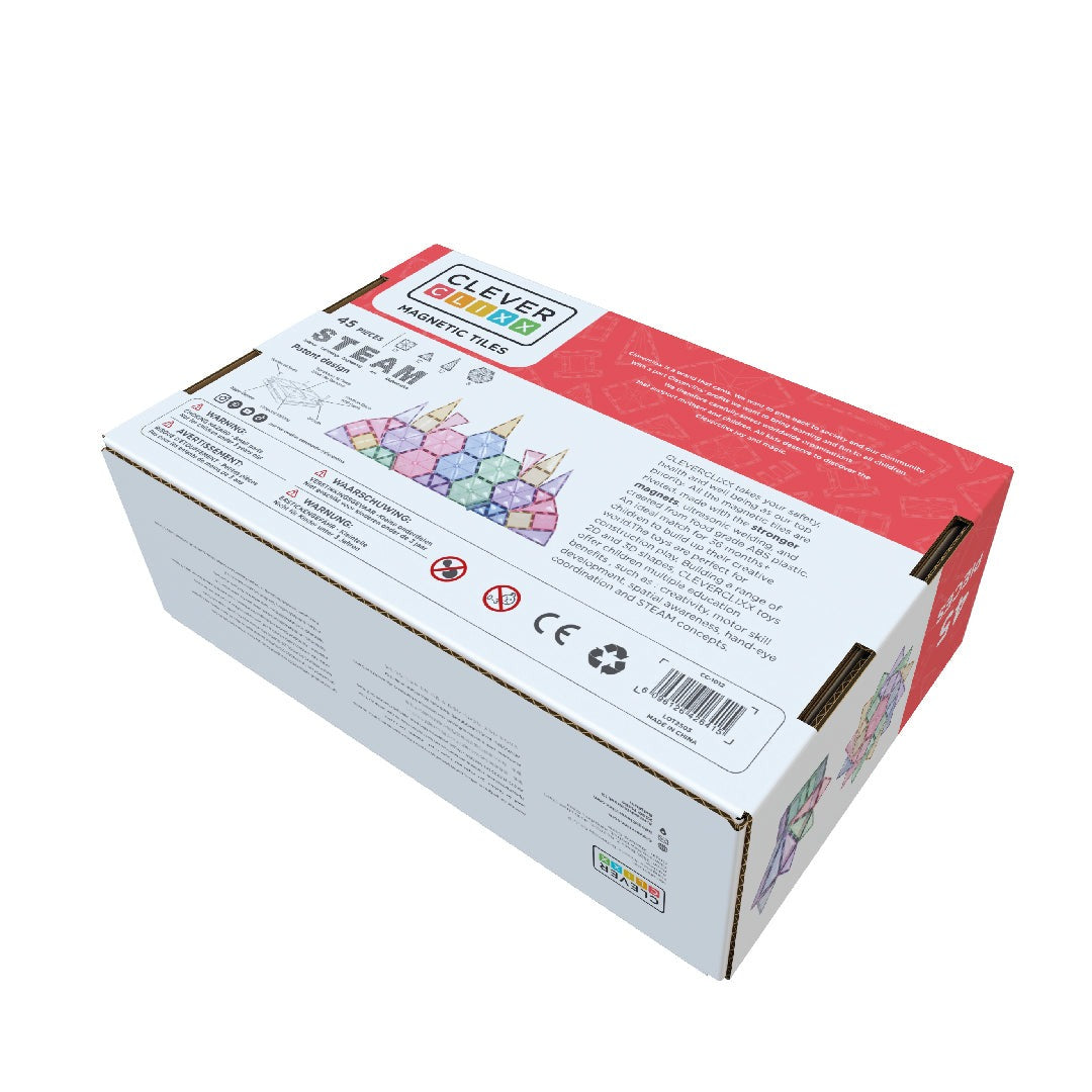 CleverClixx - Magnetbausteine Geo Pack Pastel