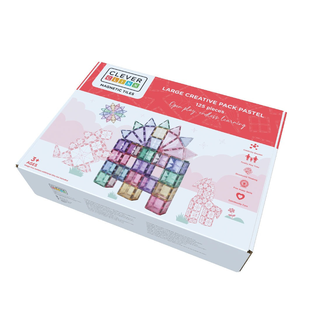 CleverClixx - Magnetbausteine Large Creative Pack Pastel