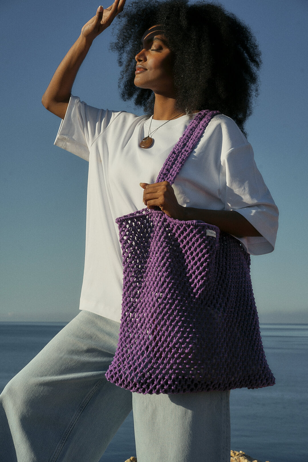 Studio Noos - Tasche Macrame Purple