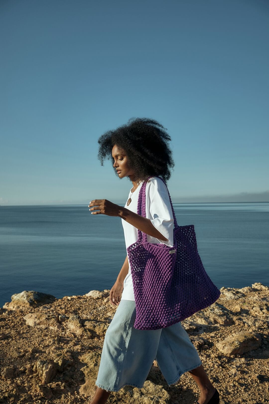 Studio Noos - Tasche Macrame Purple