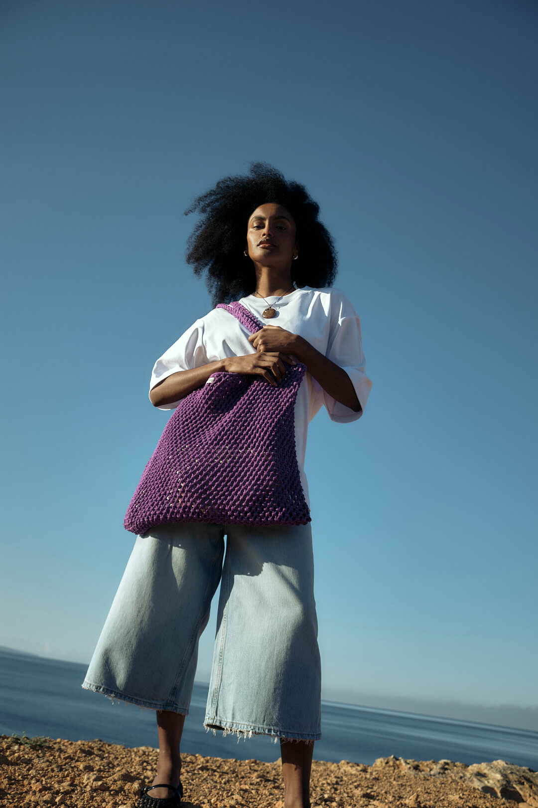 Studio Noos - Tasche Macrame Purple