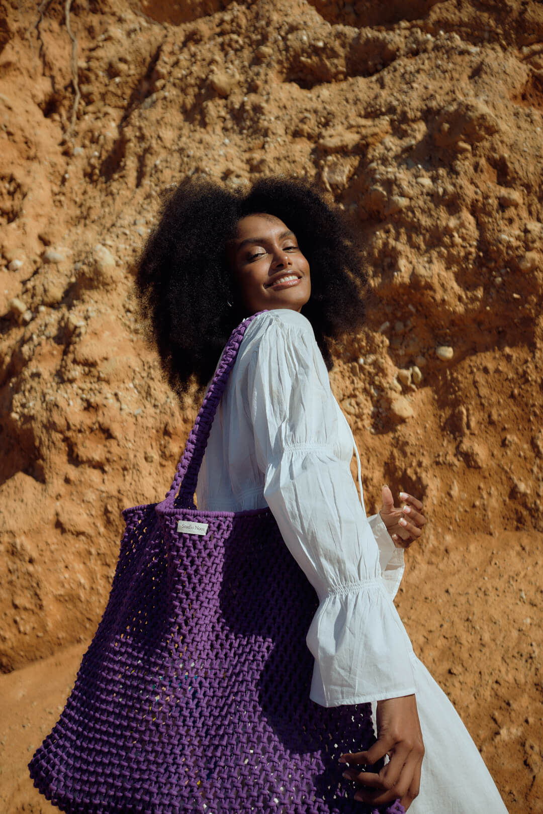 Studio Noos - Tasche Macrame Purple