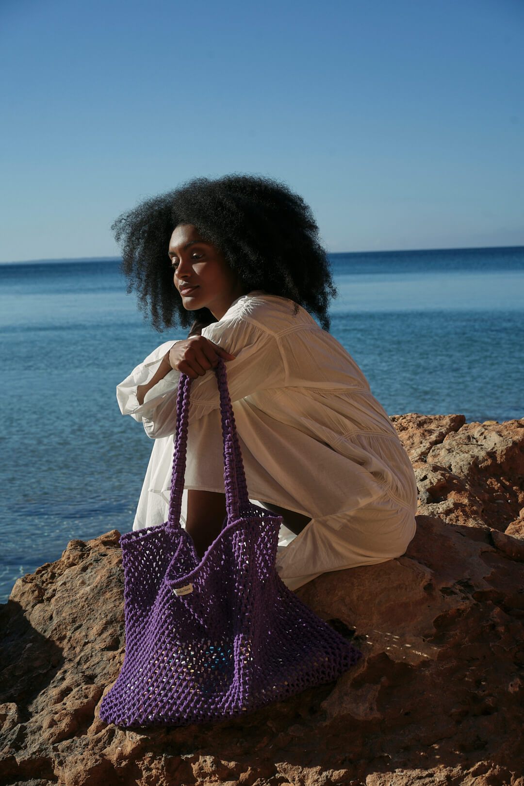Studio Noos - Tasche Macrame Purple