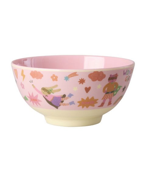 RICE - Kinderschüssel  Pink Hero Print
