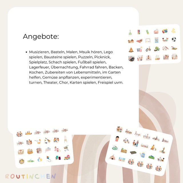 Routinchen - Wochenplaner Kindergarten