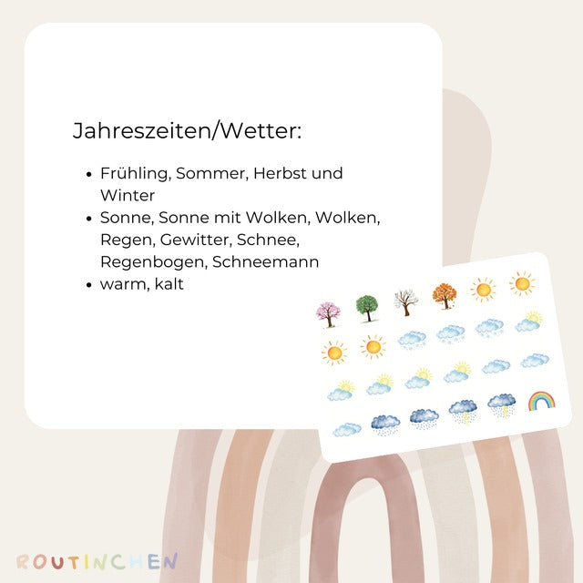Routinchen - Wochenplaner Kindergarten