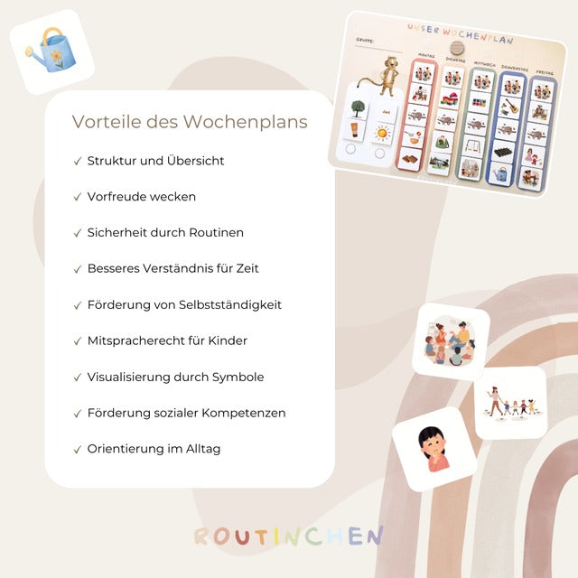 Routinchen - Wochenplaner Kindergarten
