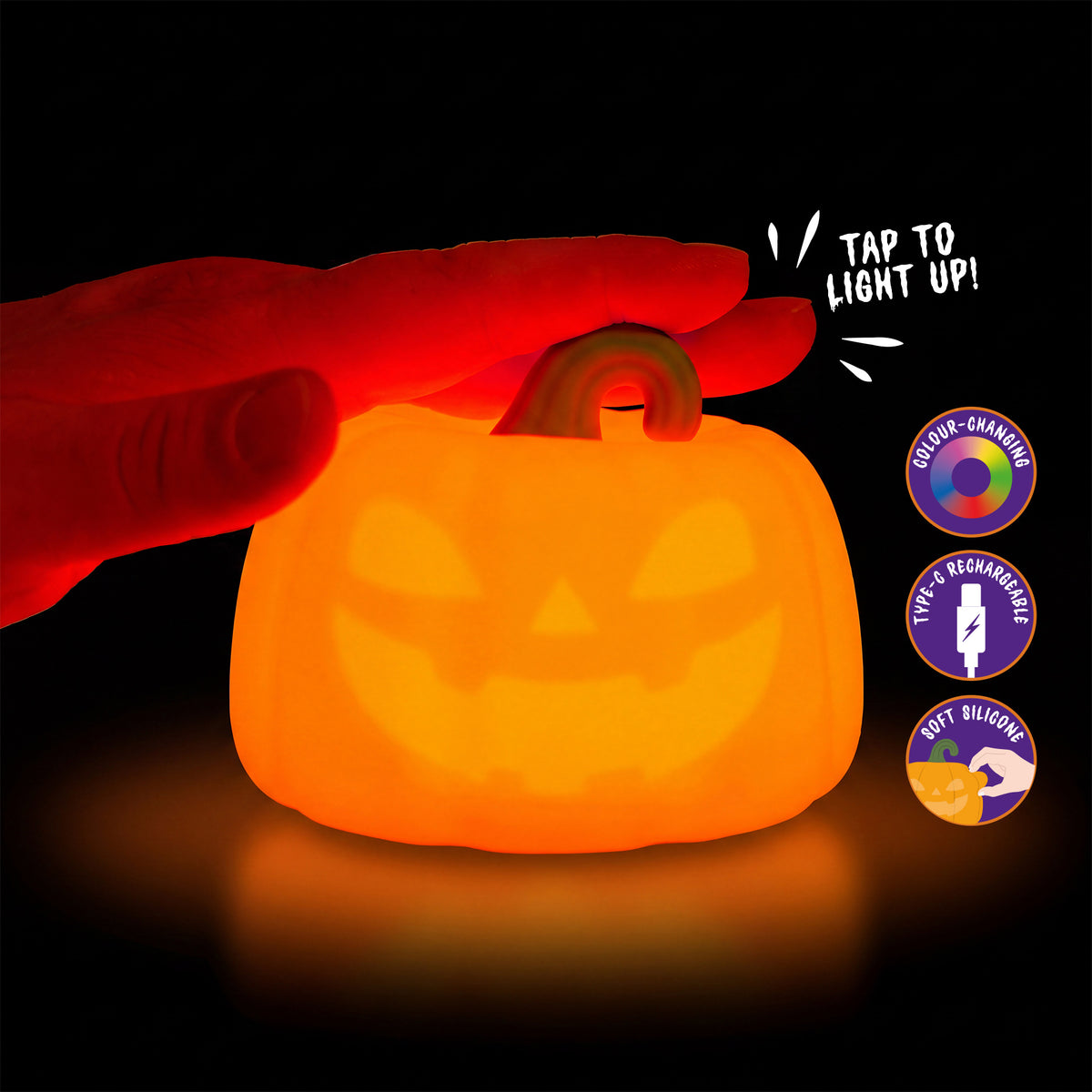 Legami - HALLOWEEN LED-Nachtlicht aus Silikon Kürbis