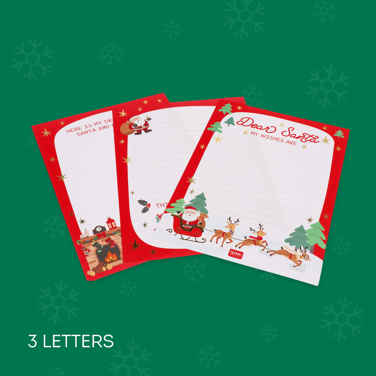 Legami - Dear Santa Briefset für den Weihnachtsmann