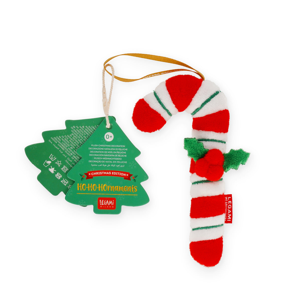 Legami - Christbaumschmuck Ho-Ho-Hornaments Candy Cane