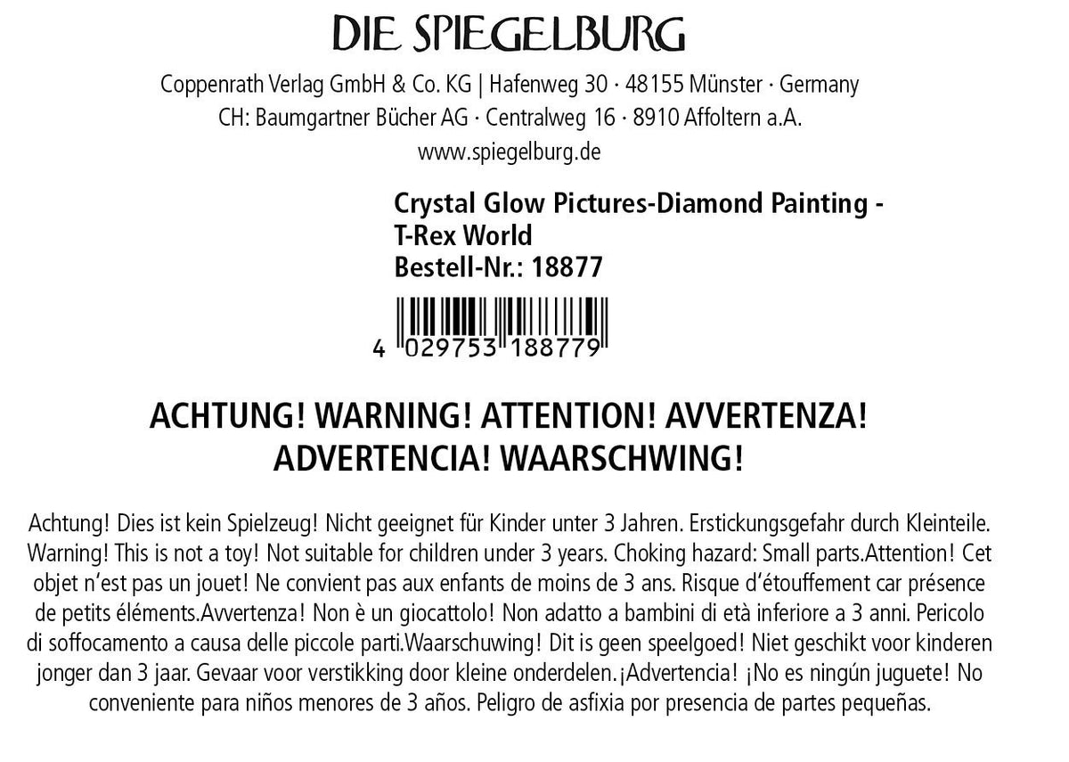 Spiegelburg - Diamond Painting T-Rex World