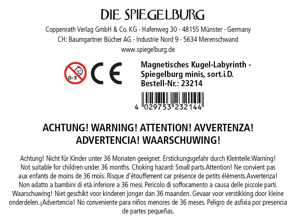 Spiegelburg - Magnetisches Kugel-Labyrinth