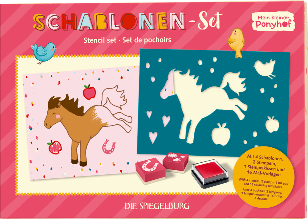 Spiegelburg - Mein kl. Ponyhof: Schablonen Set