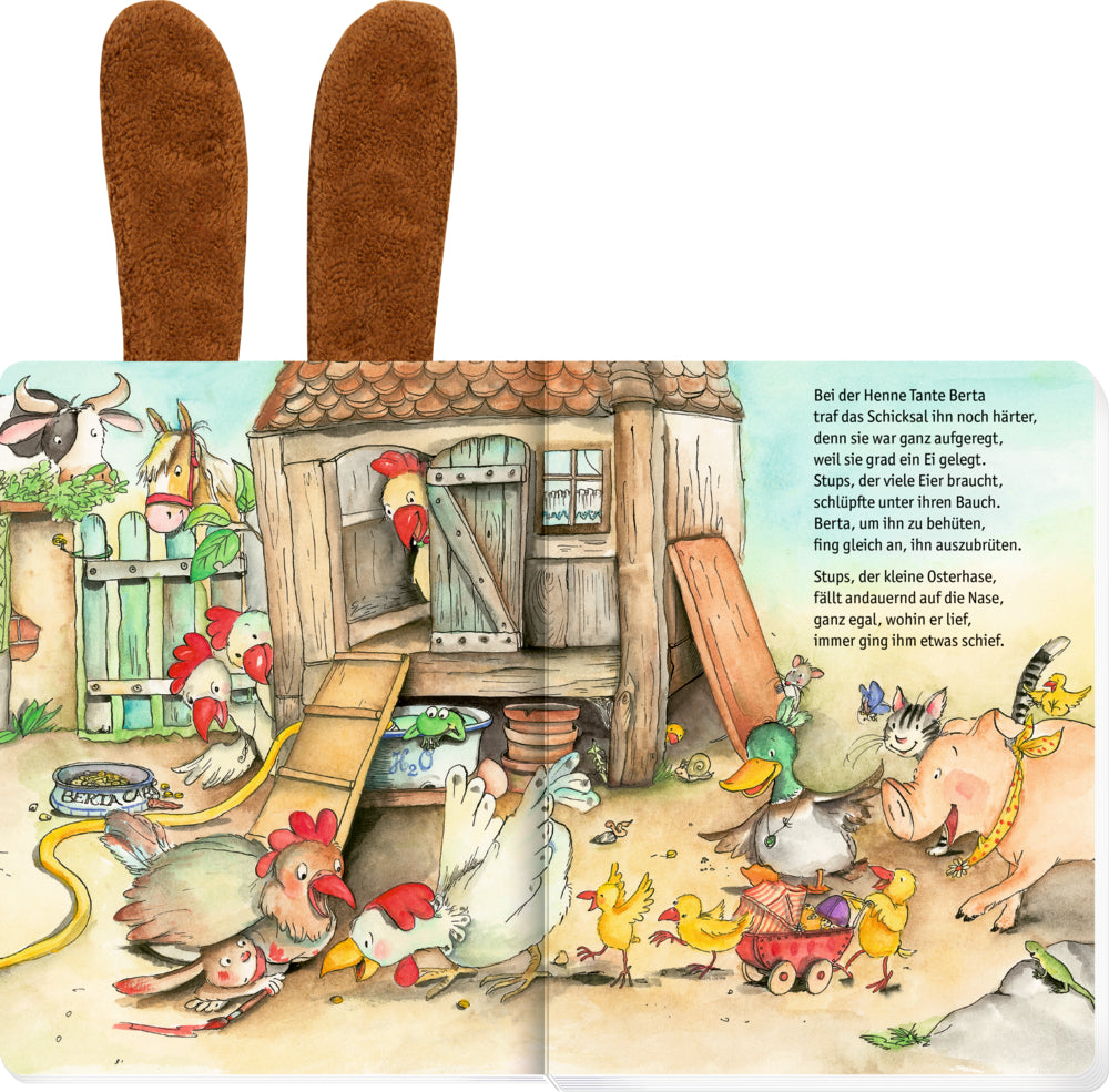 Spiegelburg - Stups, der kleine Osterhase (Buch mit Plüschohren)