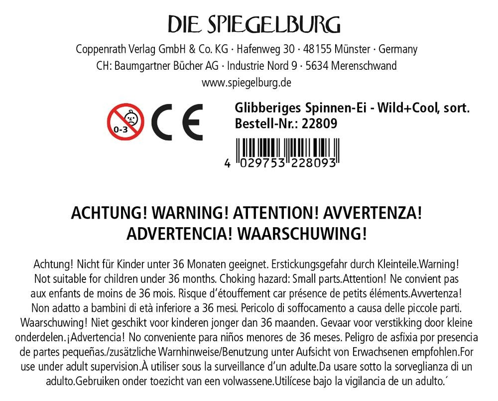 Spiegelburg - Wild+Cool Glibberiges Spinnen-Ei