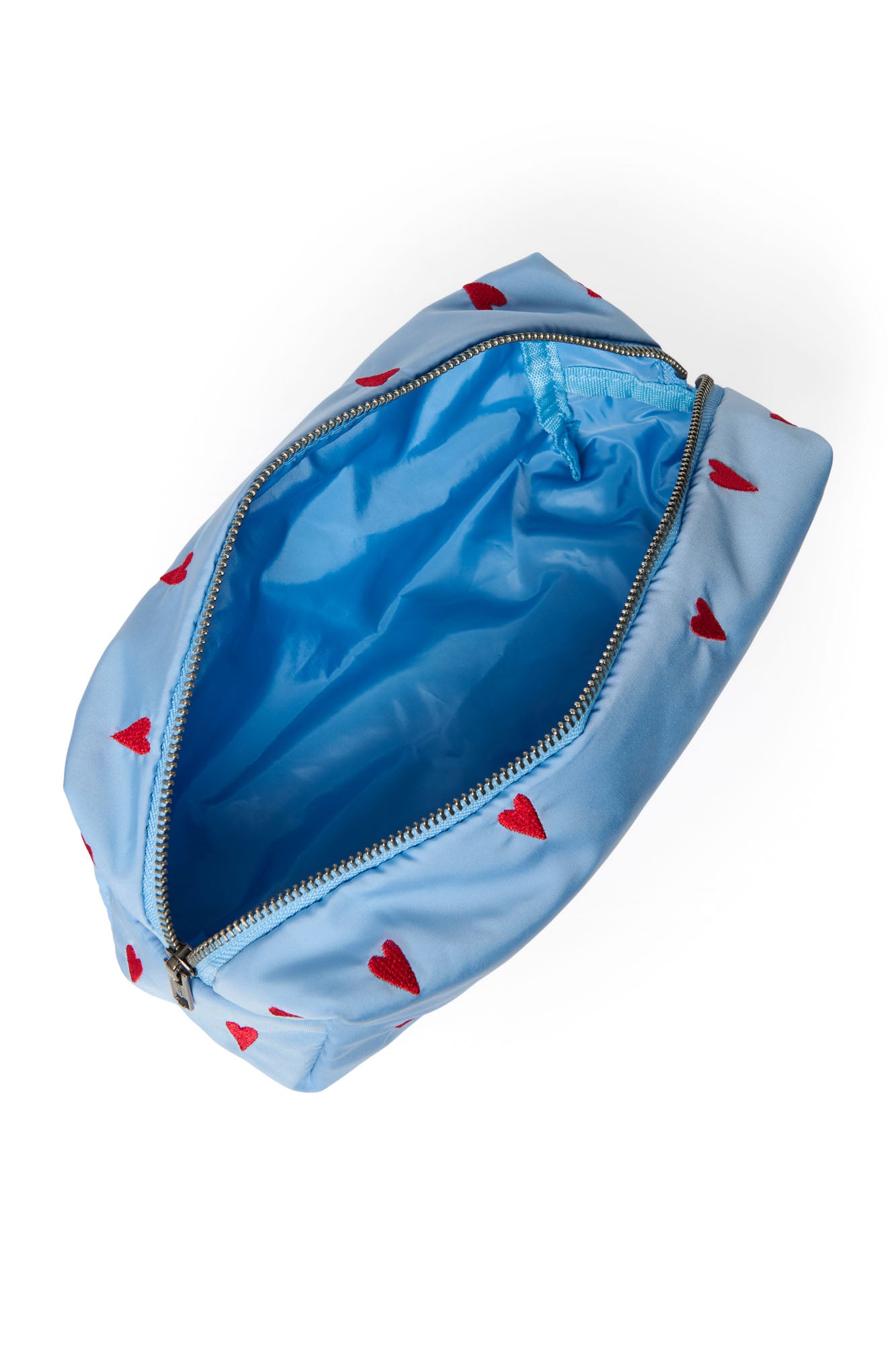 Studio Noos - Kulturbeutel Puffy Light Blue Hearts