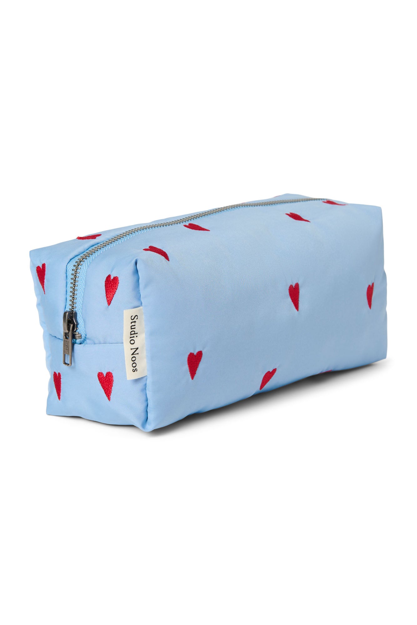 Studio Noos - Kulturbeutel Puffy Light Blue Hearts