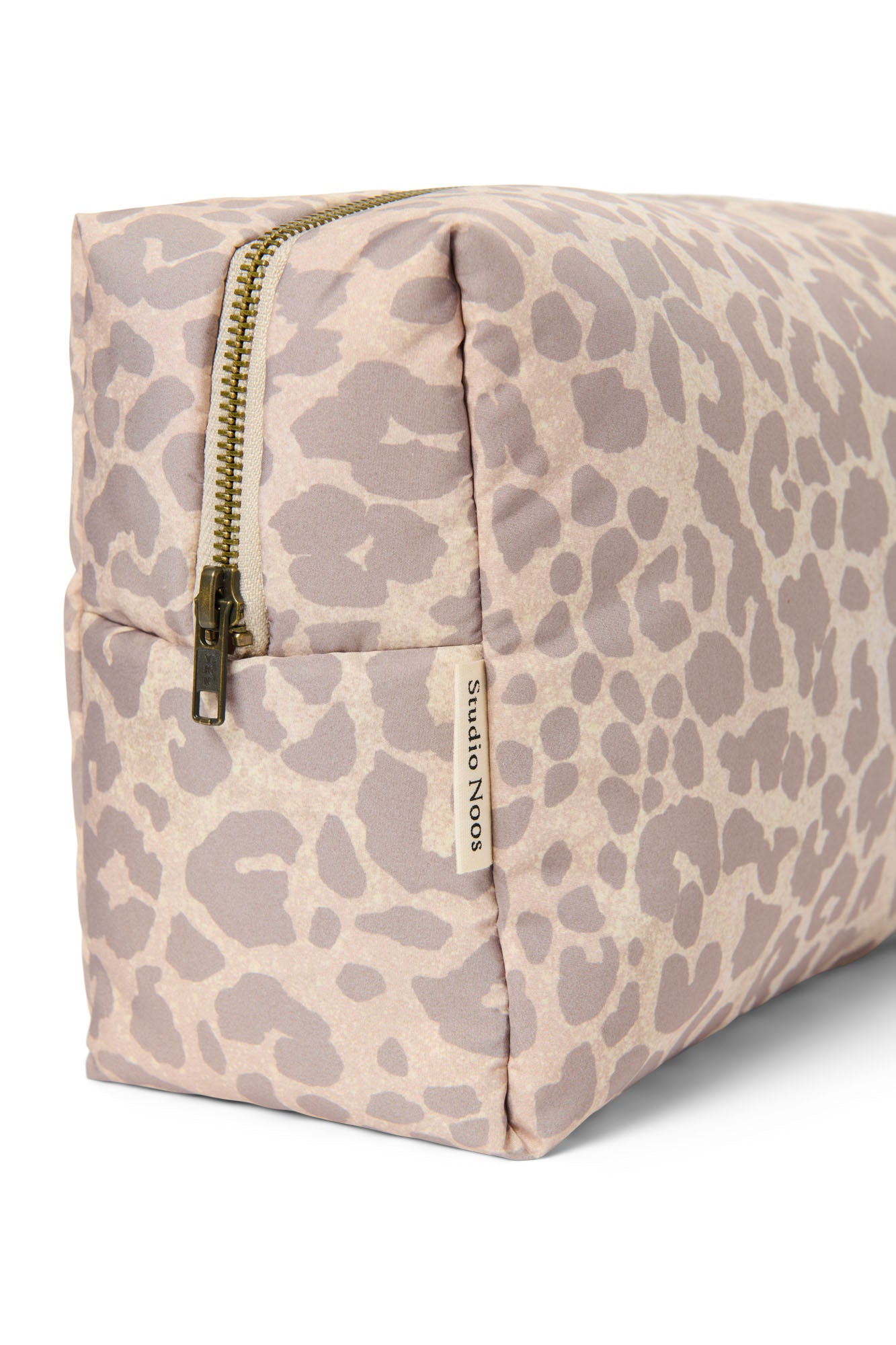 Studio Noos - Kulturbeutel Toiletry Puffy Beige Leopard