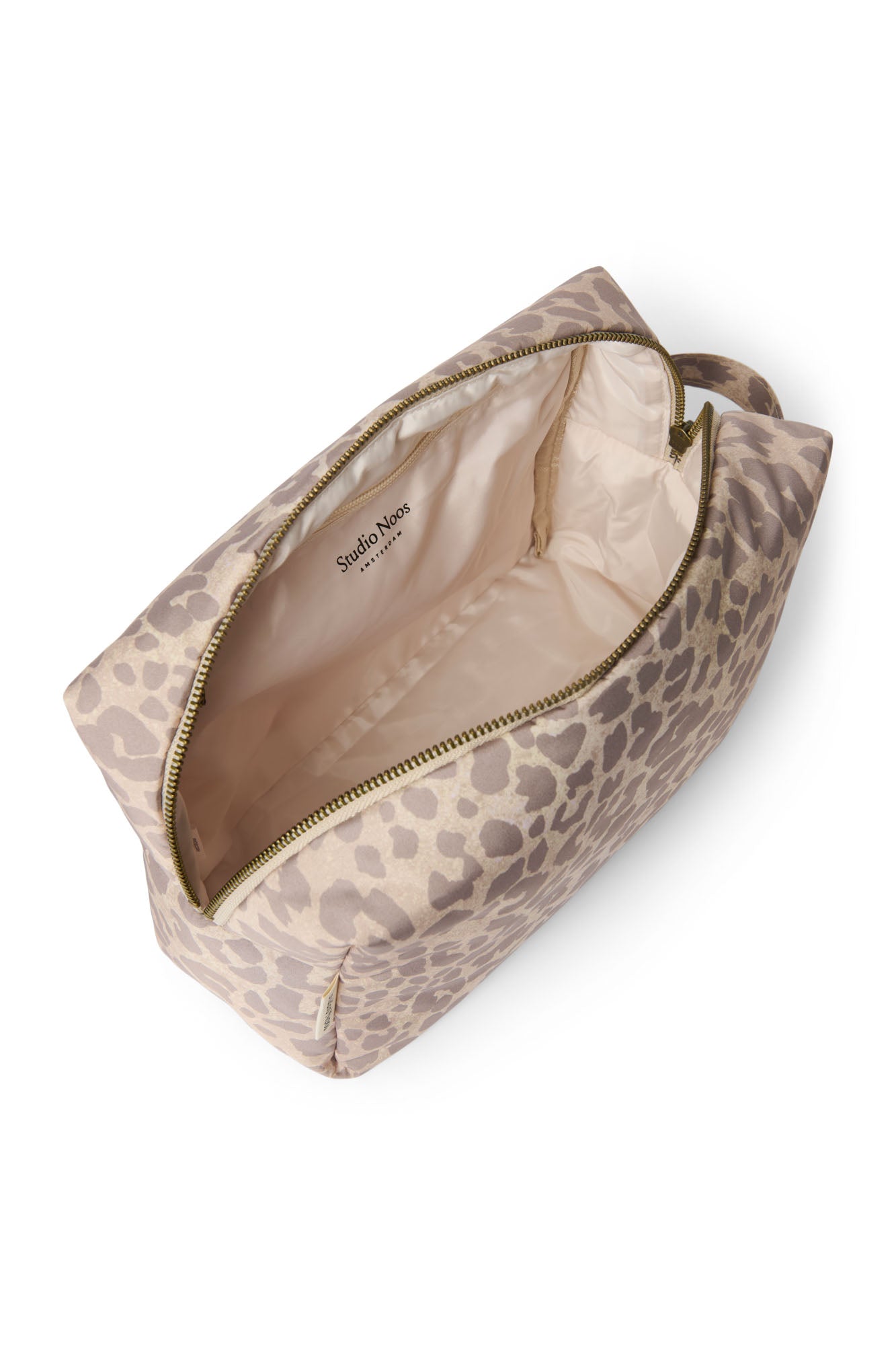 Studio Noos - Kulturbeutel Toiletry Puffy Beige Leopard