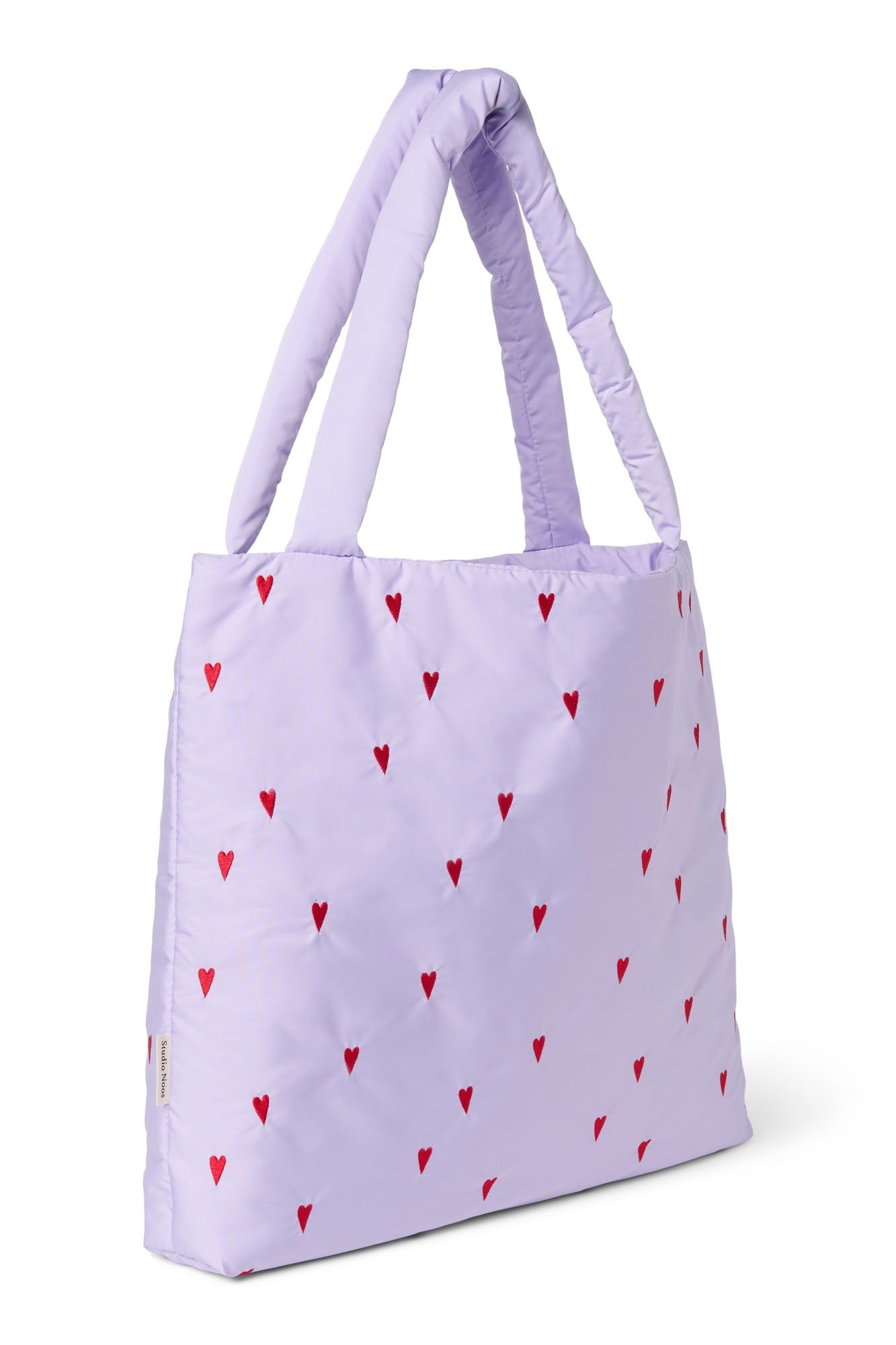 Studio Noos - Tasche Puffy Purple Hearts