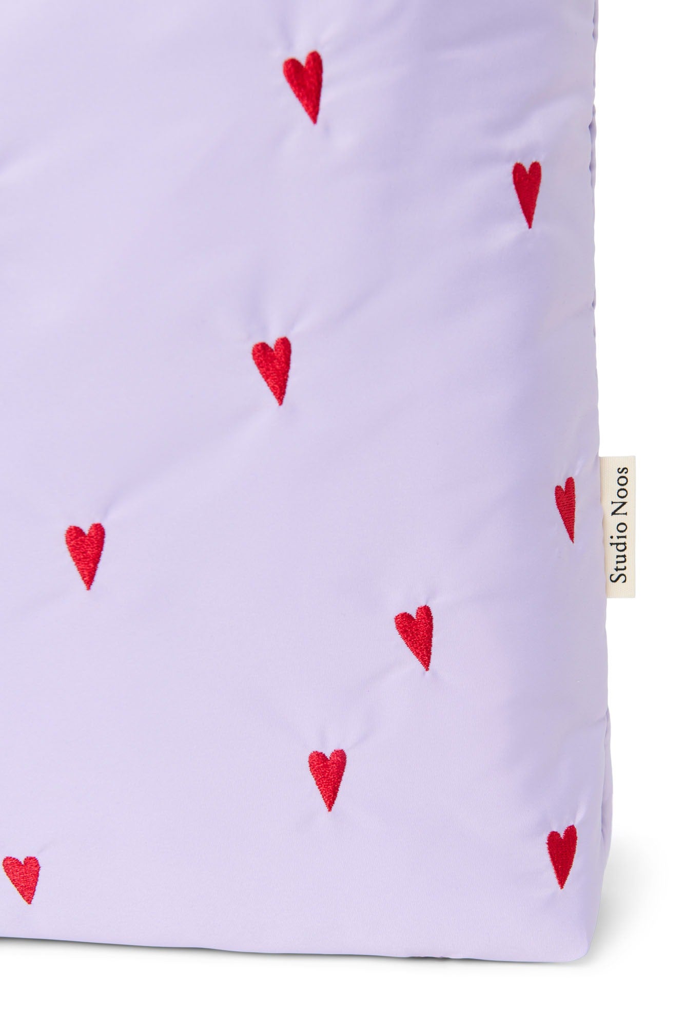 Studio Noos - Tasche Puffy Purple Hearts