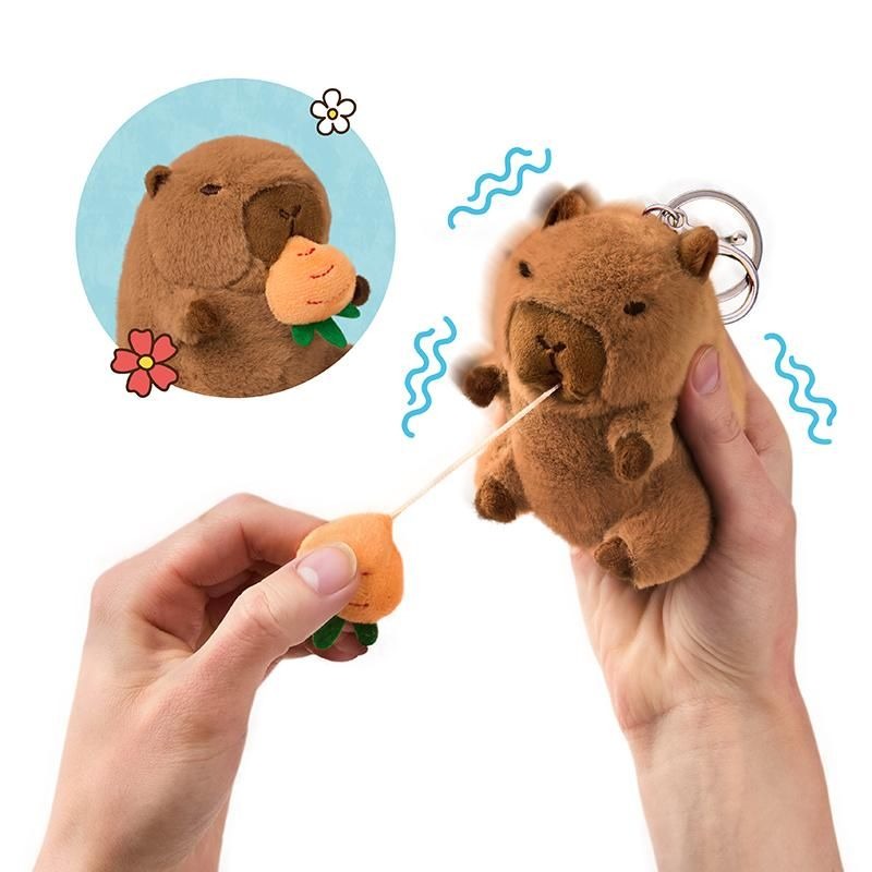 Trendhaus - HAPPY SPRING Aufzieh-Knuddel-Capybara