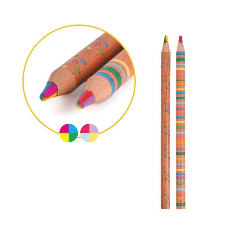 Trendhaus - Regenbogen-Buntstift 2er Set