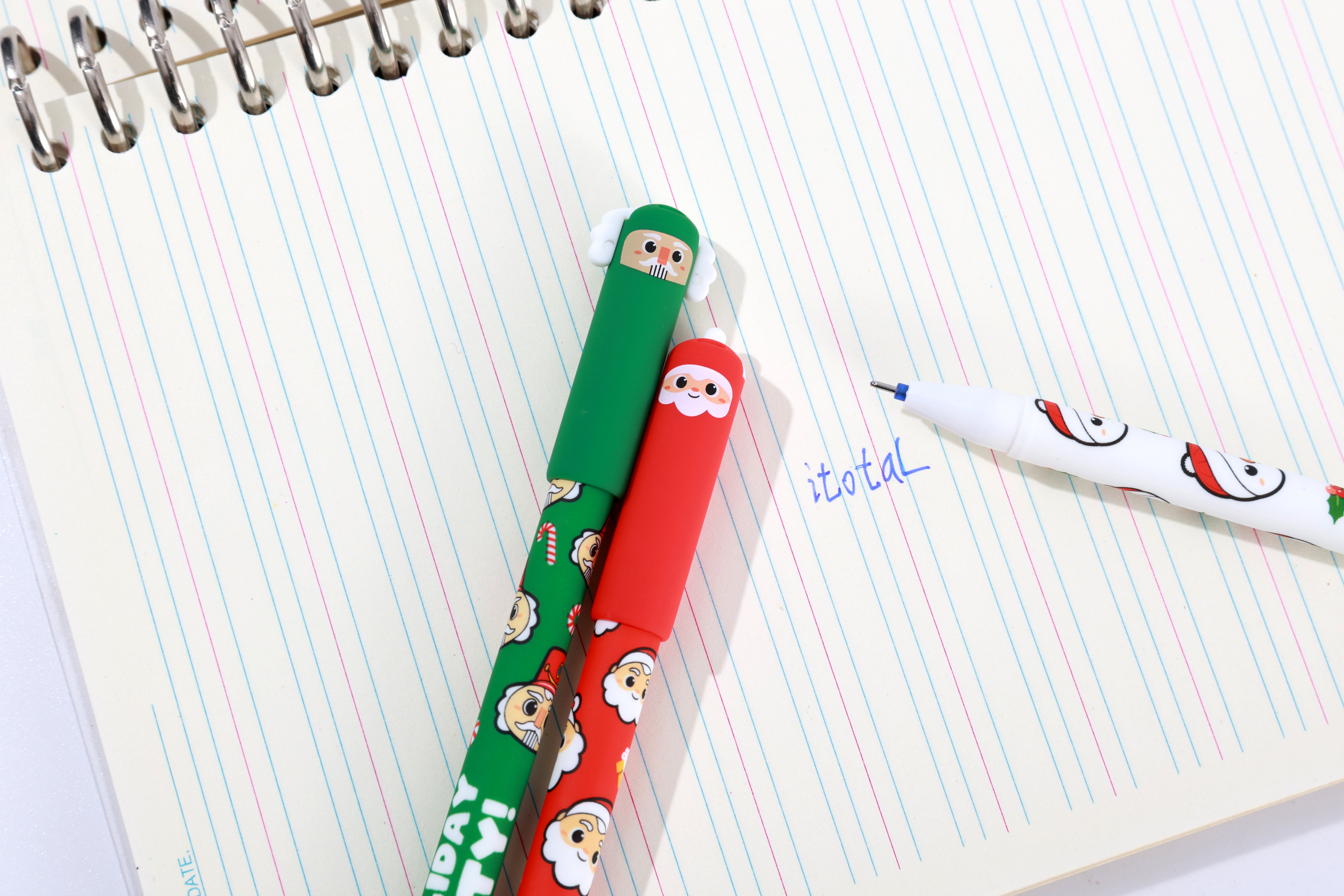itotal - Radierbarer Stift mit Kappe XMAS