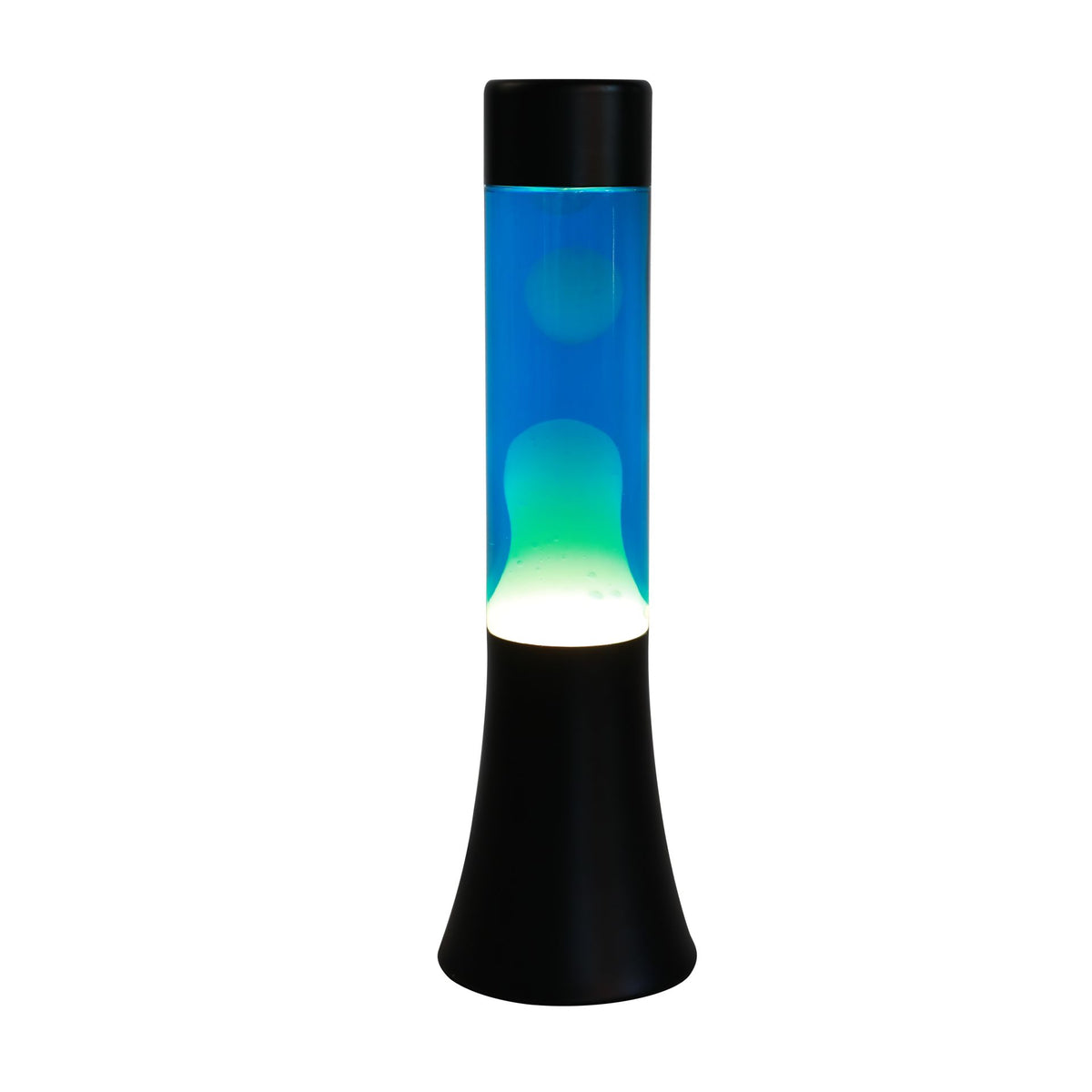 itotal - Lavalampe Flared schwarz/blau/weiß