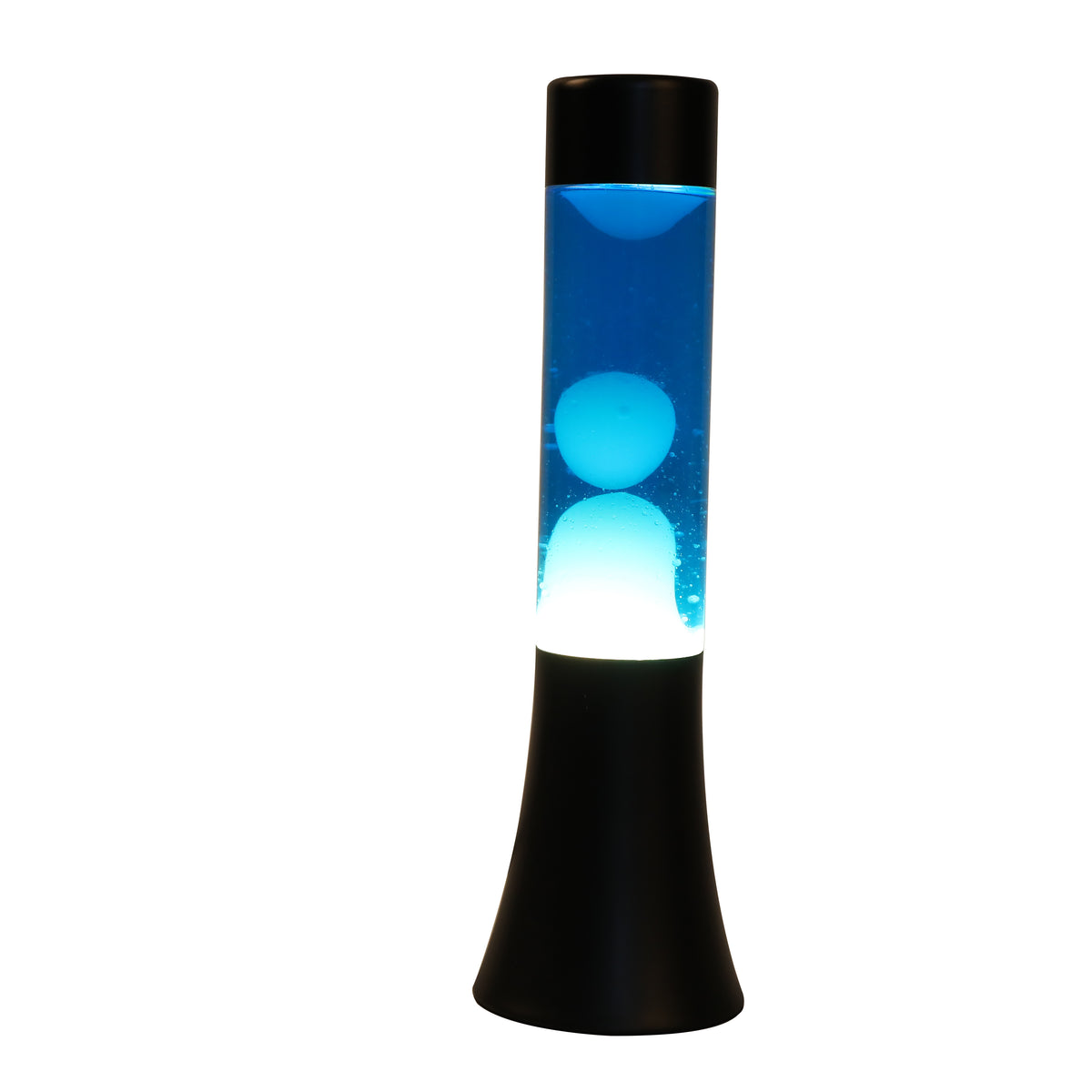 itotal - Lavalampe Flared schwarz/blau/weiß