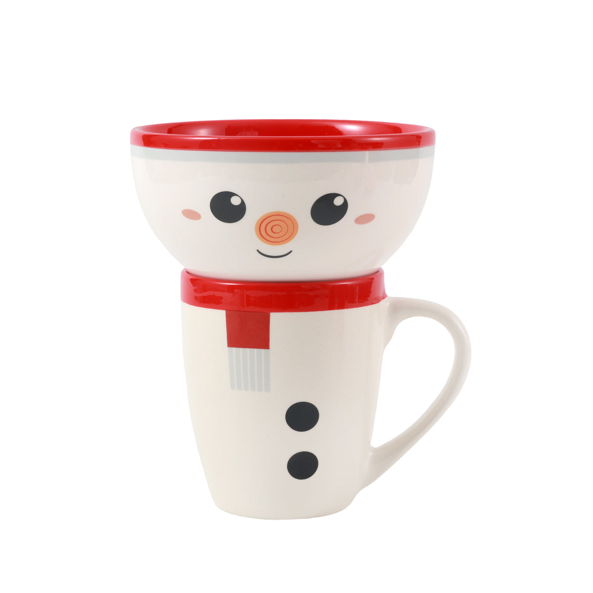 itotal - Tasse mit Schüssel Schneemann