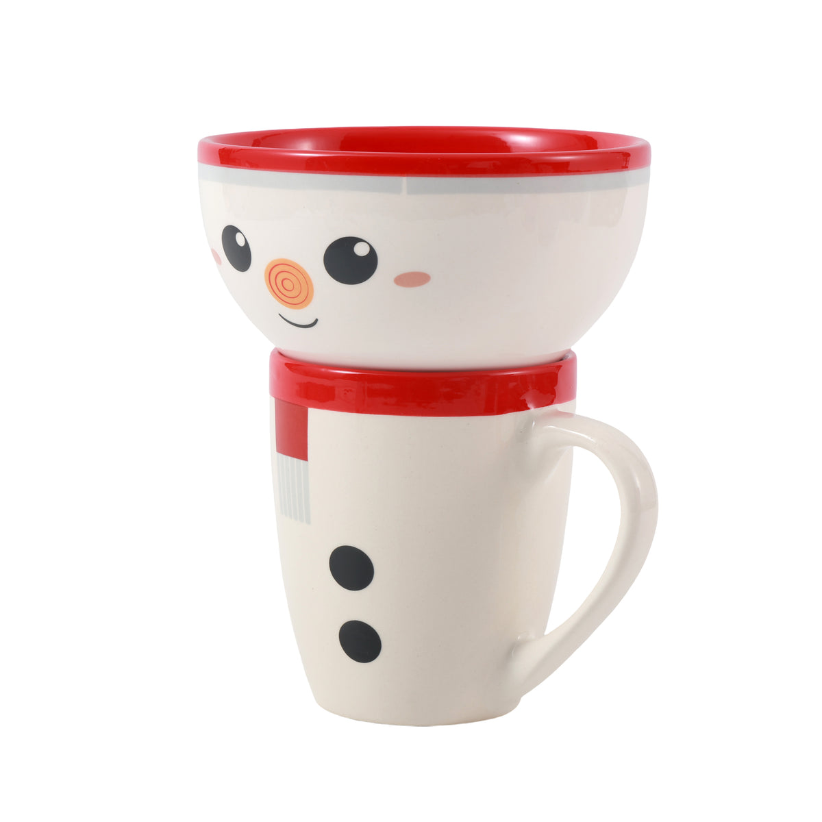 itotal - Tasse mit Schüssel Schneemann