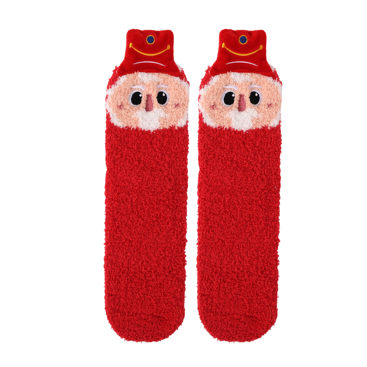 itotal - Anti Rutsch Kuschelsocken Nussknacker