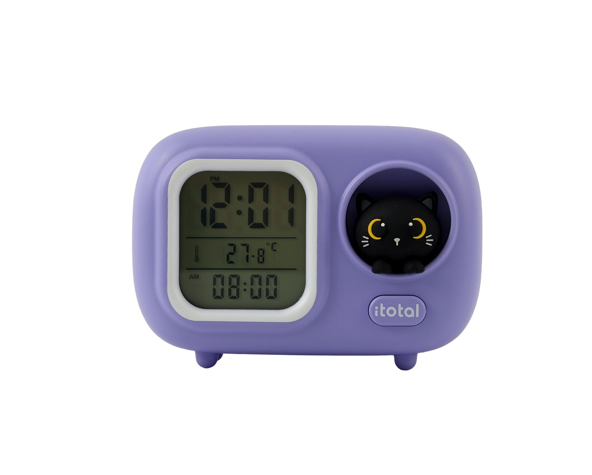 itotal - Wecker Katze Lila