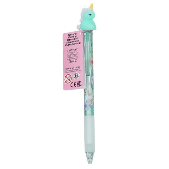 Ylvi - Radierbarer Gelstift mit Einhorn-Topper