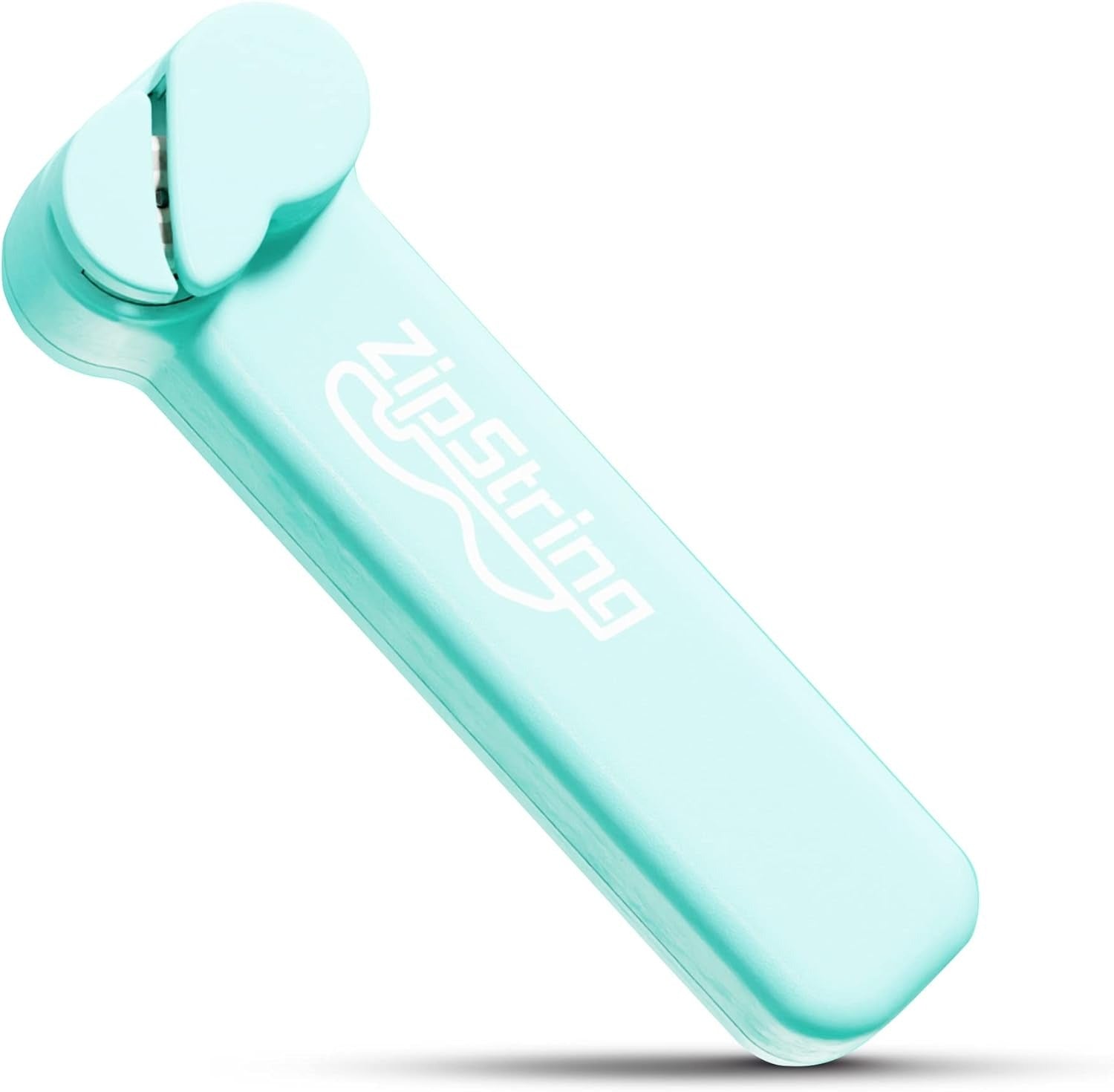 ZipString, Aesthetic Aqua, türkises Handgerät, Geschicklichkeitsspielzeug, Gadget, innovativ, Spielspaß, Handheld, batteriebetrieben, tragbar, kinetisch, Unterhaltung, Lifestyle, Spielzeug-Trend, modernes Design, Gehäuse.