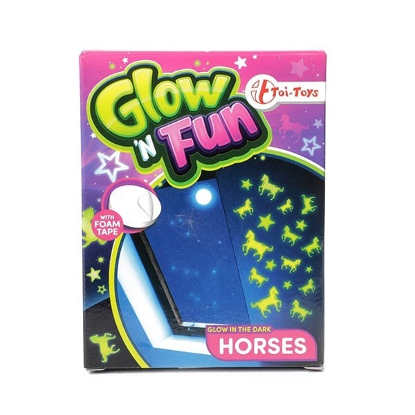 Toi-Toys - Glow-in-the-dark Dekosticker Pferde