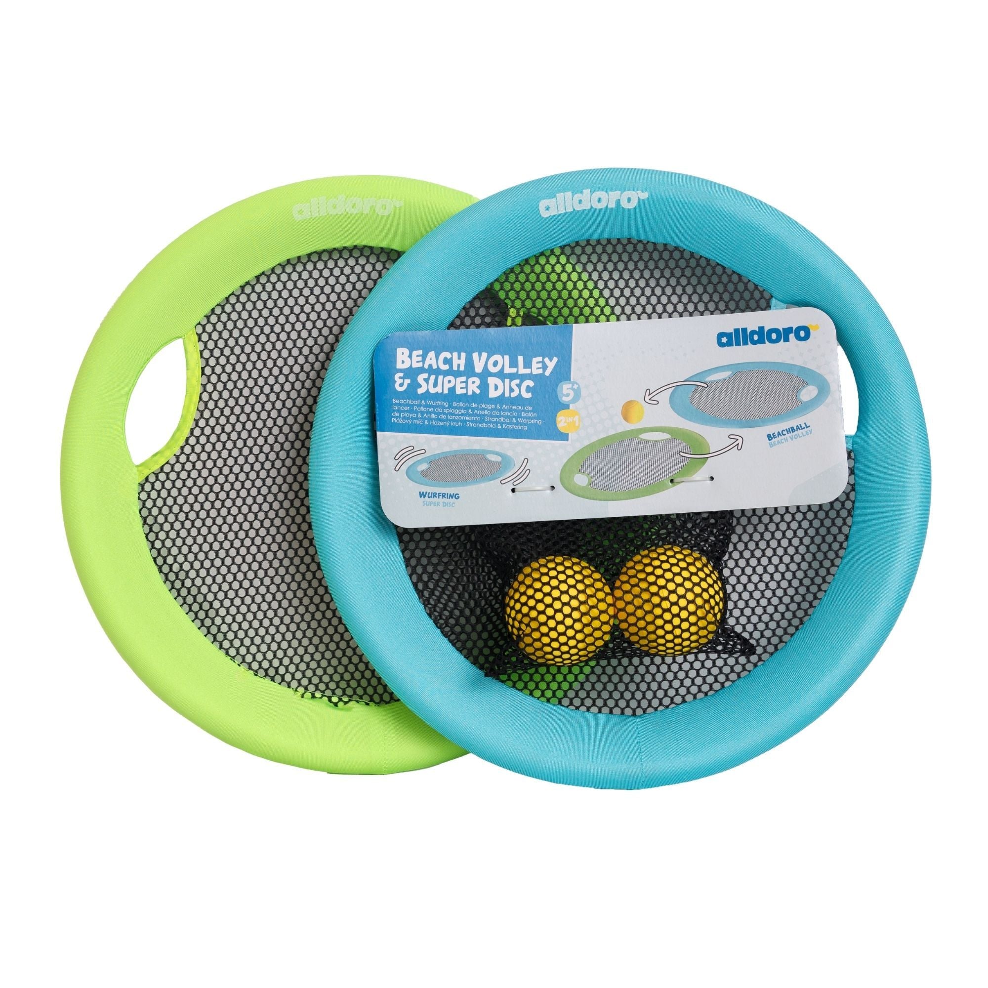 alldoro - Beachball-Set & XL Wurfscheibe 2 in 1