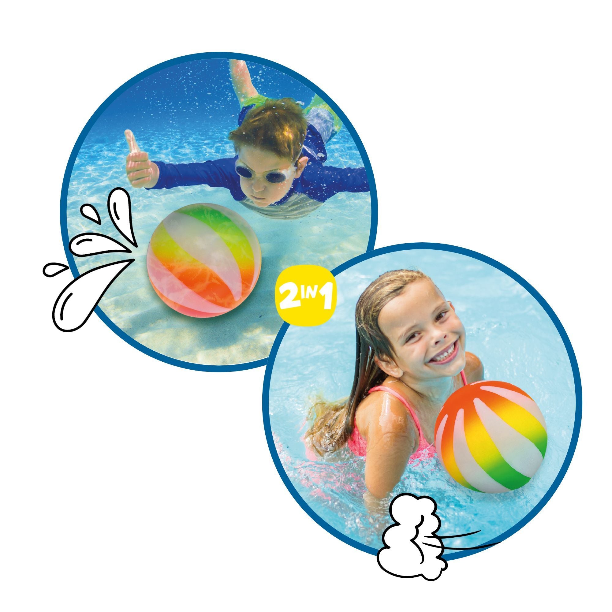 alldoro - Tauch- und Wasserball 2in1