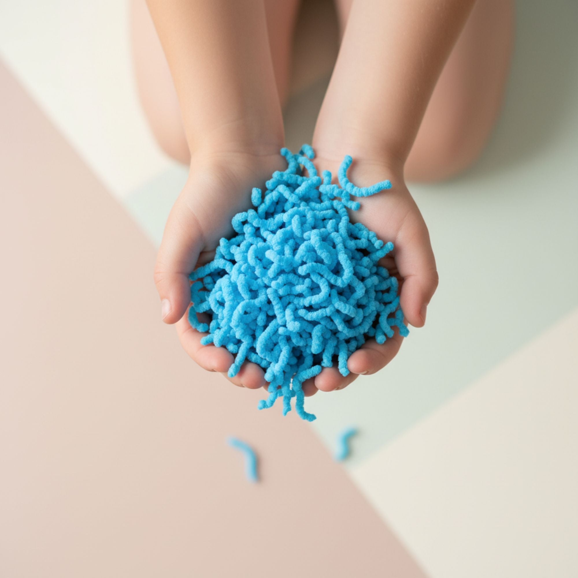 alldoro - Fidget: Squishy Worms blau