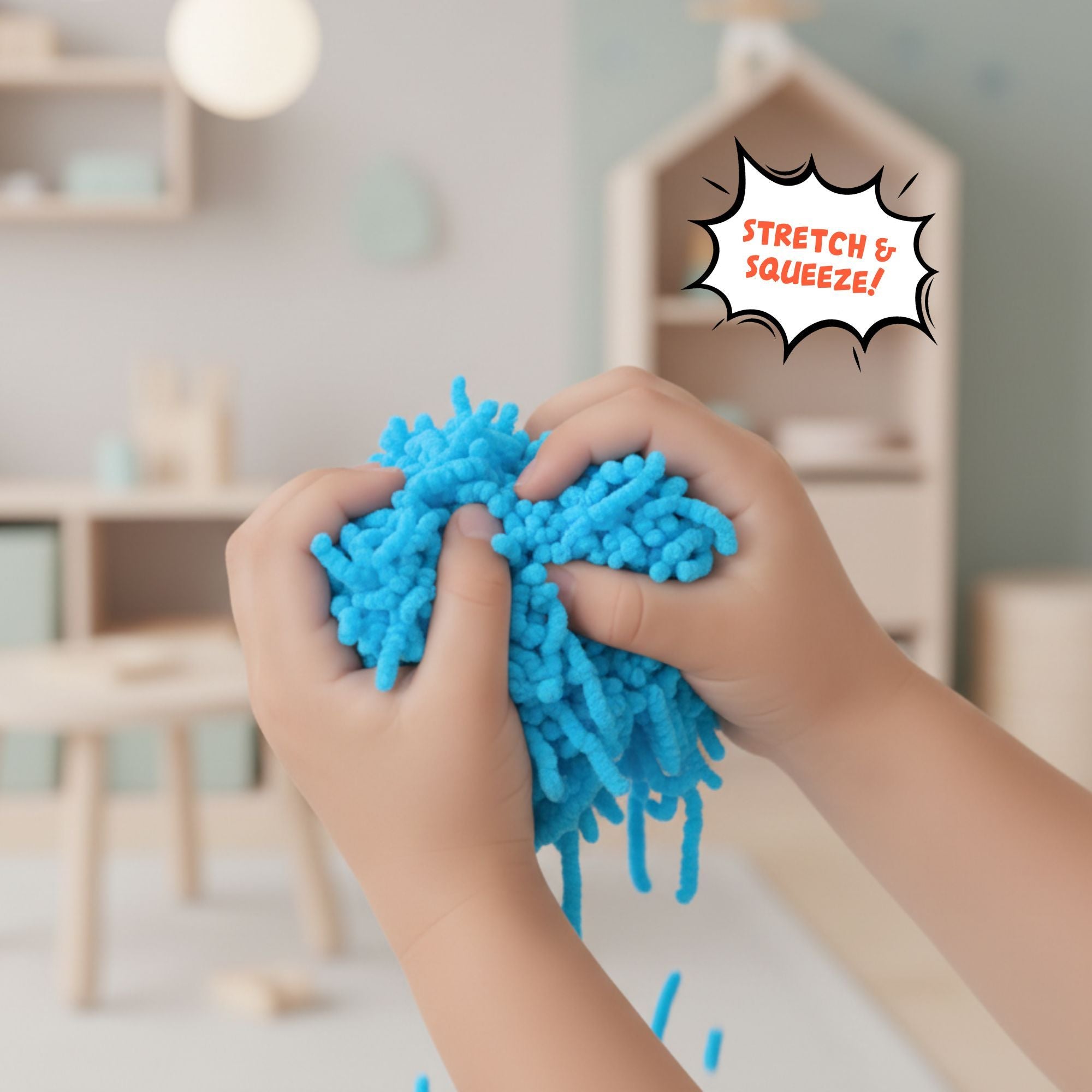 alldoro - Fidget: Squishy Worms blau